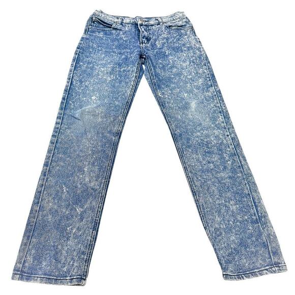 Cheap Monday Acid Wash Denim Straight Leg Jeans Zip Fly Size 29 - Picture 2 of 7